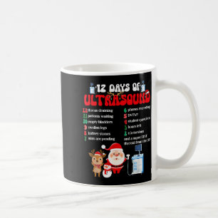 Women Retro 12 Days Of Ultrasound Tech Christmas S Coffee Mug
