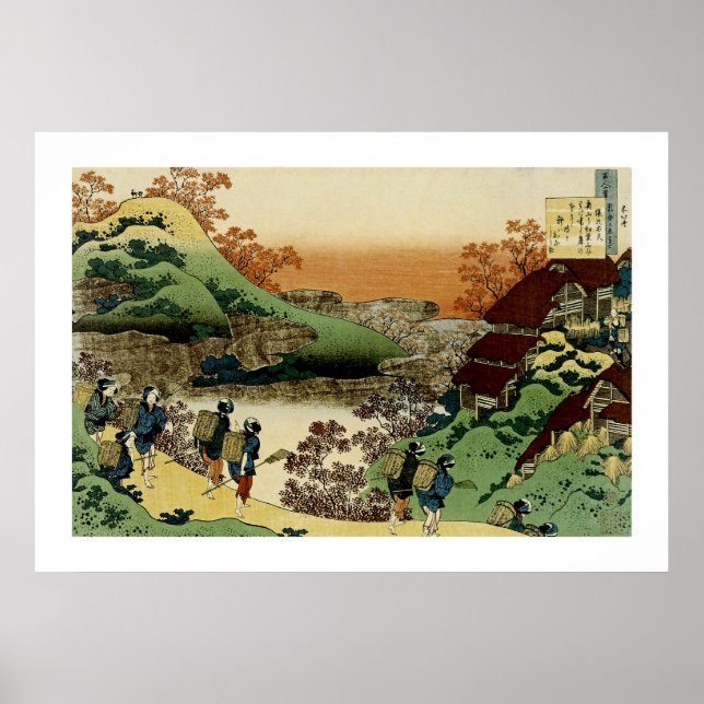 Women Returning Home at Sunset Poster (Front)