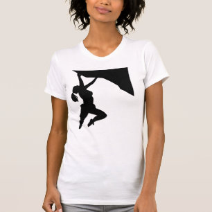 Women Rock Climbing Climber  T-Shirt