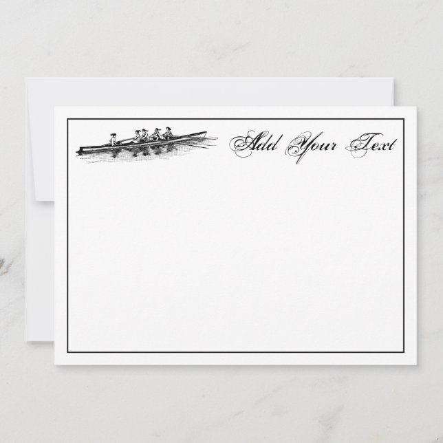 Women Rowing Rowers Crew Team Water Sports Black (Front)