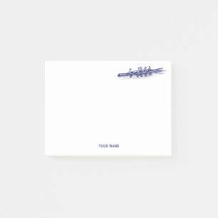 Women Rowing Rowers Crew Team Water Sports Blue  Post-it Notes