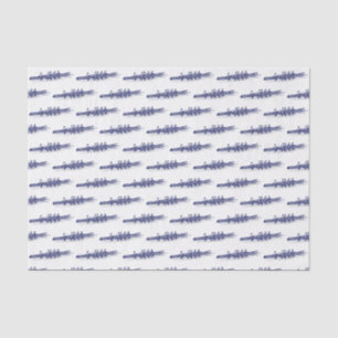 Women Rowing Rowers Crew Team Water Sports Blue Tissue Paper