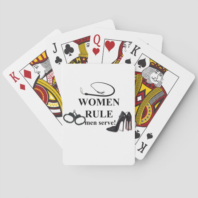 WOMEN RULE PLAYING CARDS (Back)