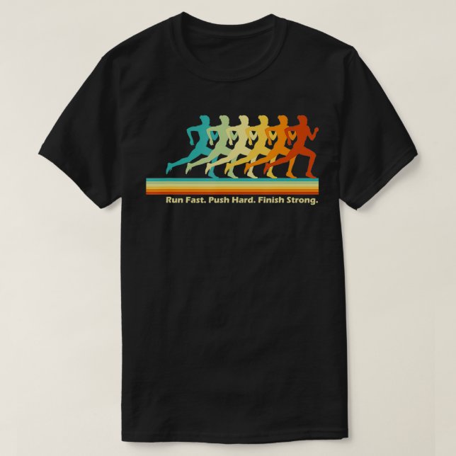 Women Running Track & Field Runner Motivational Tr T-Shirt (Design Front)