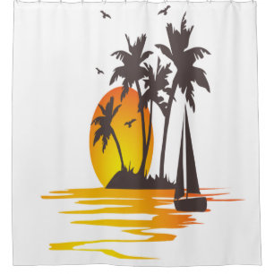 Women’s Basic Polo Shirt with Modern Design Shower Curtain