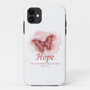 Women’s Christian Butterfly Bible Verse: Hope Case-Mate iPhone Case