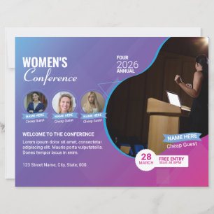 Women’s Conference Flyer Template
