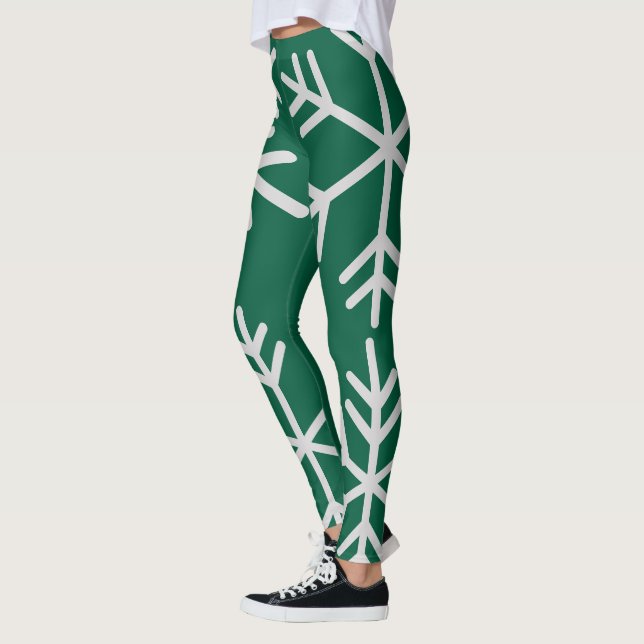 Women’s Dark green high waist leggings (Left)