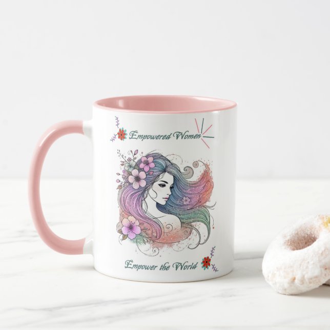 Women’s Day Inspirational Coffee Mug  (With Donut)
