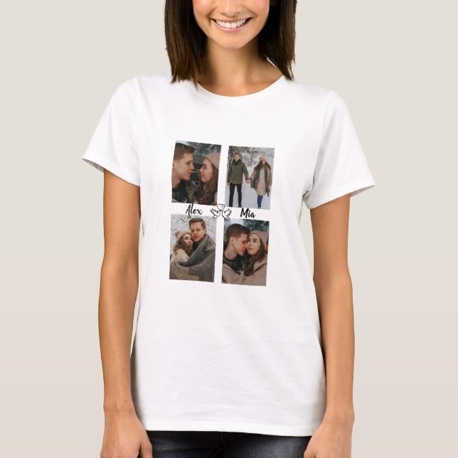 Women’s Forever Us Valentine Shirt Custom Photos (Front)