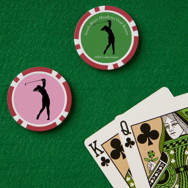 Women’s Golf League Poker Chips (Poker Table (Double))