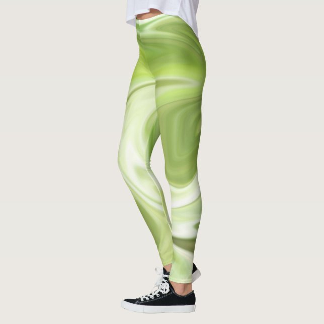 Women’s green light leggins leggings (Left)