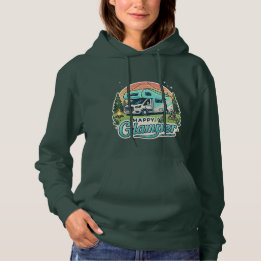 Women’s Happy Glamper Hoodie – RV Adventure-Ready