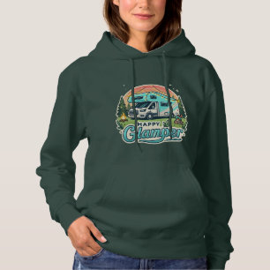 Women’s Happy Glamper Hoodie – RV Adventure-Ready