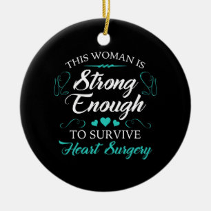 Women’s Heart Surgery Recovery Ceramic Tree Decoration