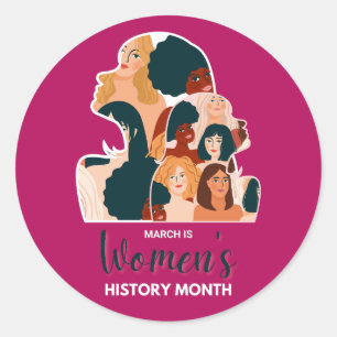 Women’s History Month 2026 Classic Round Sticker