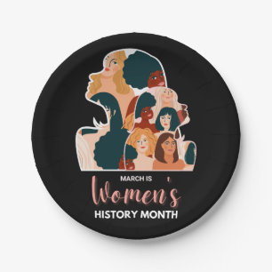 Women’s History Month Paper Plate