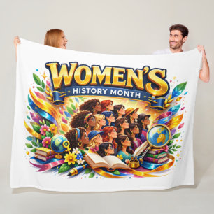 Women’s History Month – Powerful & Colorful Femini Fleece Blanket