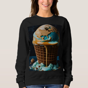 Women’s Hoodie with Cute Ice Cream Design Trendy