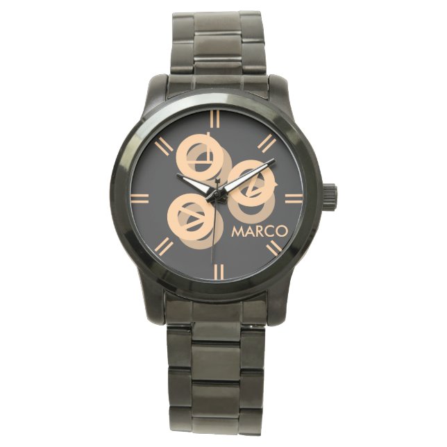 Women"s Oversized Two-Tone Bracelet Watch (Front)