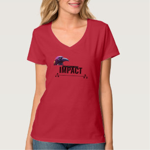 Women’s “Prepare for Impact” Raven V-Neck T-Shirt