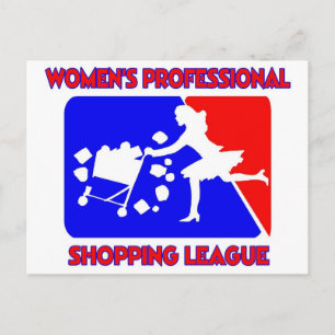 Women’s Professional Shopping League Postcard