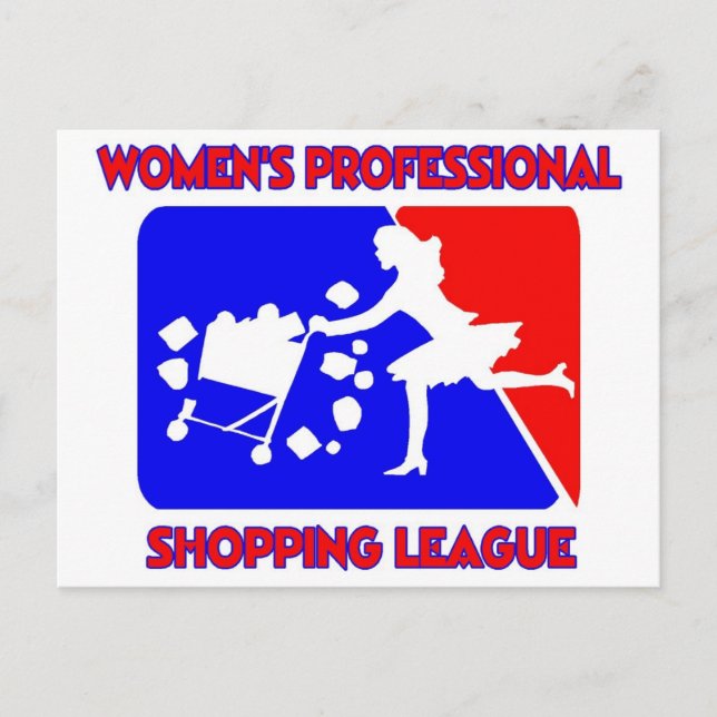 Women’s Professional Shopping League Postcard (Front)