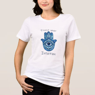 Women’s Spiritual Hand Eye T-Shirt – Tri-Blend Shirt
