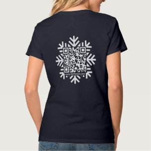 Women’s V-Neck Snowflake T-Shirt