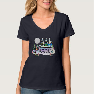 Women’s v-neck T-shirt Navy RushCamp! 2019