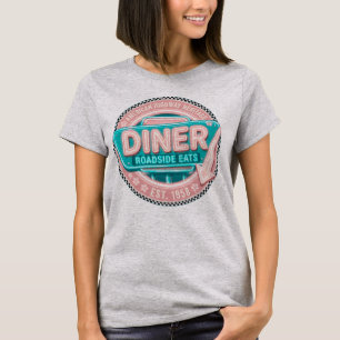 Women’s Vintage Diner Roadside Eats 1958 Americana T-Shirt