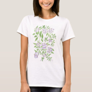 Women`s white floral T-Shirt