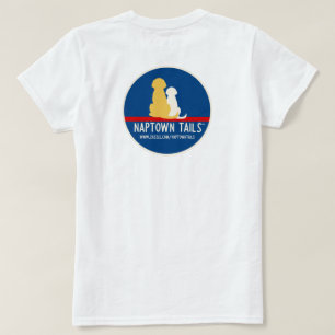 Women’s White T-Shirt Naptown Tails Dogs