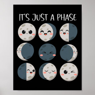 Women Science Teacher Moon Phases Scientist Ck To Poster