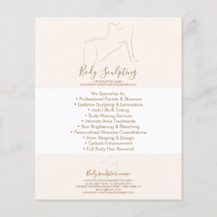 Women Sculpting Massage Body Contouring Flyer