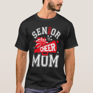 Women Senior 2023 Cheer Mum Cheerleader Parent Cla T-Shirt