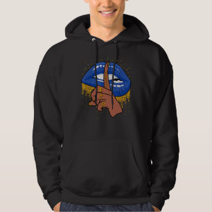 Women SGRho Sigma 1922 Cool Lips Bite Gamma Rho Po Hoodie