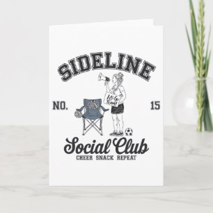 Women Sideline Social Club Soccer Mom Game Day _10 Card