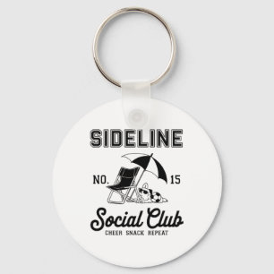 Women Sideline Social Club Soccer Mom Game Day _12 Key Ring