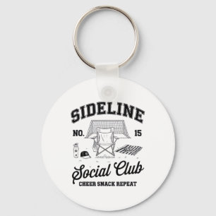 Women Sideline Social Club Soccer Mom Game Day _1 Key Ring