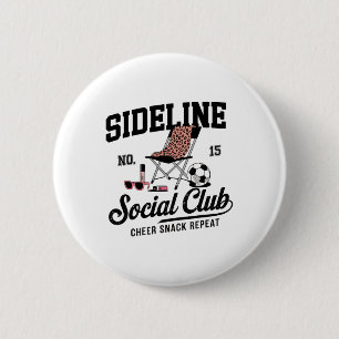Women Sideline Social Club Soccer Mom Game Day _2 6 Cm Round Badge