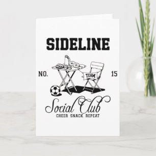 Women Sideline Social Club Soccer Mom Game Day _3  Card