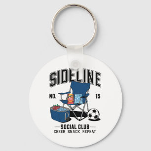 Women Sideline Social Club Soccer Mom Game Day _6  Key Ring