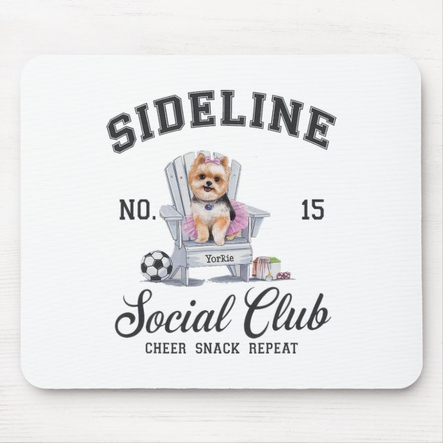 Women Sideline Social Club Soccer Mom Game Day _7  Mouse Mat (Front)