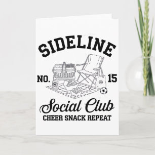 Women Sideline Social Club Soccer Mom Game Day 8 T Card