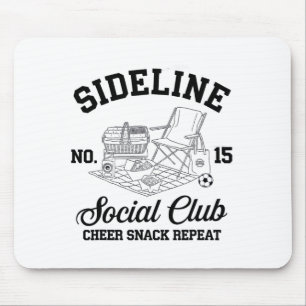 Women Sideline Social Club Soccer Mom Game Day 8 T Mouse Mat
