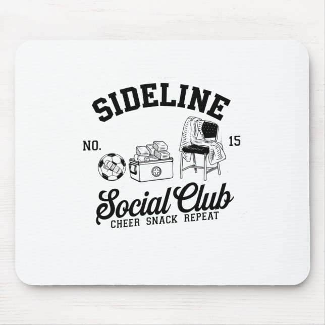 Women Sideline Social Club Soccer Mom Game Day _9  Mouse Mat (Front)
