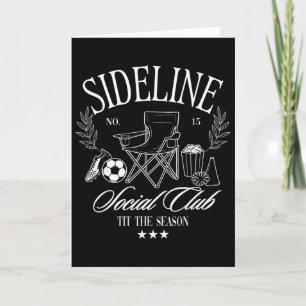 Women Sideline Social Club Soccer Mom Game Day For Card