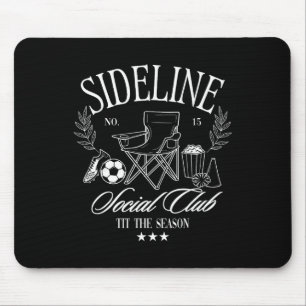 Women Sideline Social Club Soccer Mom Game Day For Mouse Mat