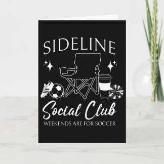Women Sideline Social Club Soccer Mom Game Day Mot Card